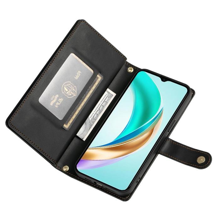 Bild 3, Honor 400 Lite Fodral Multifunktionellt Läder Svart