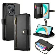 Honor 400 Lite Fodral Multifunktionellt L&auml;der Svart