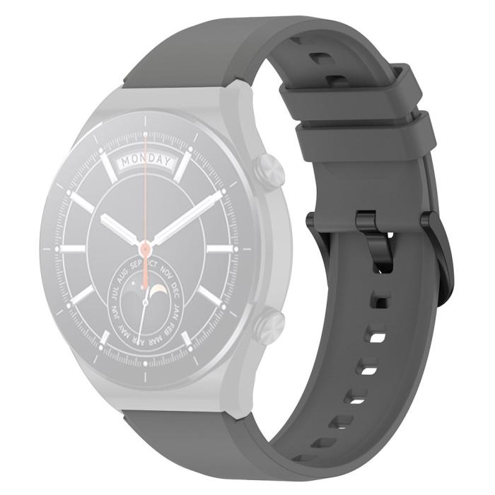 Bild 1, Silikon Armband Smartwatch (22 mm) Grå