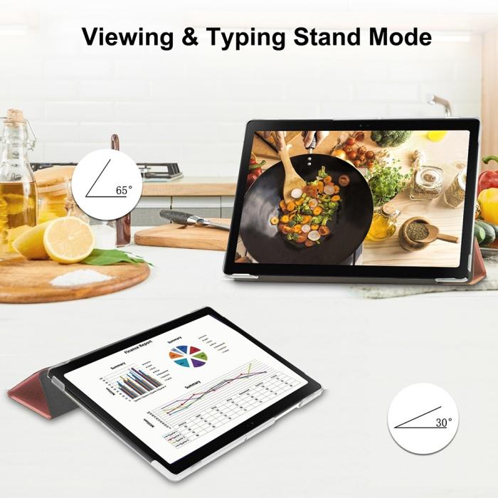 Bild 6, Samsung Galaxy Tab A8 10.5 (2021) Fodral Tri-Fold Roséguld