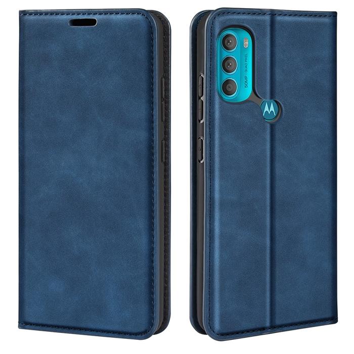 Bild 1, Motorola Moto G71 Fodral Flip Blå
