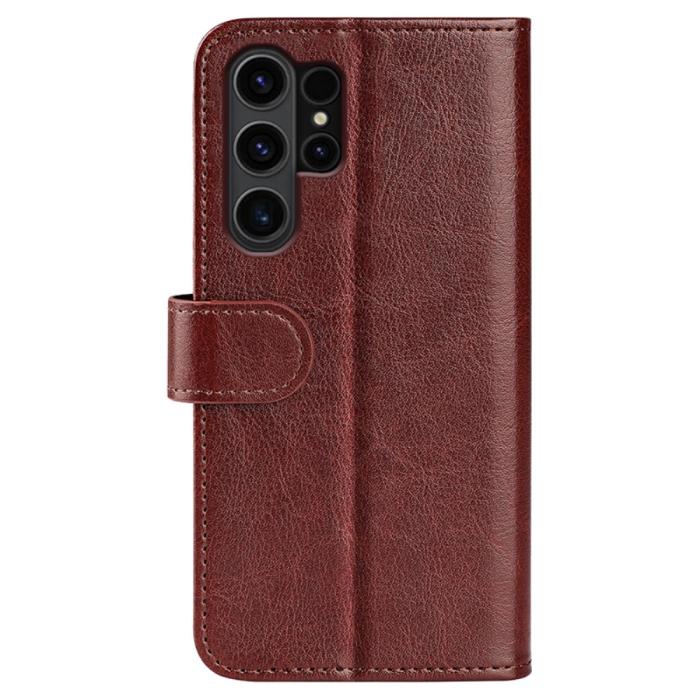 Bild 6, Samsung Galaxy S24 Ultra Fodral Crazy Horse Läder Brun