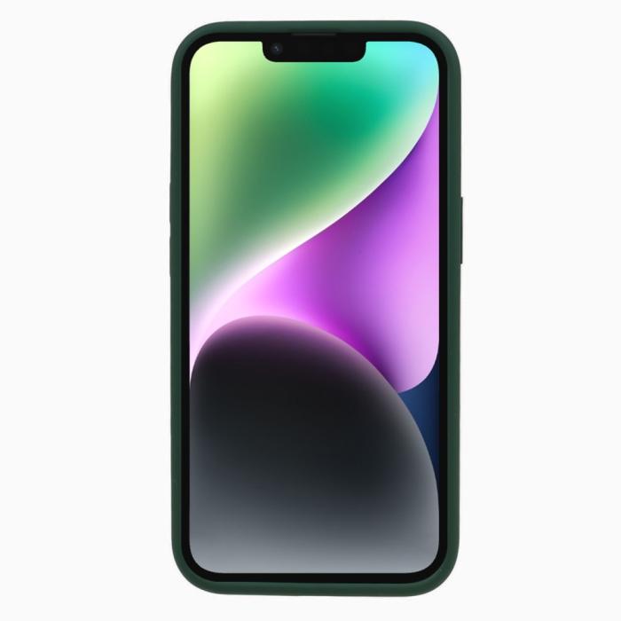 Bild 2, iPhone 15 Plus Skal Liquid Silikon Militär Grön