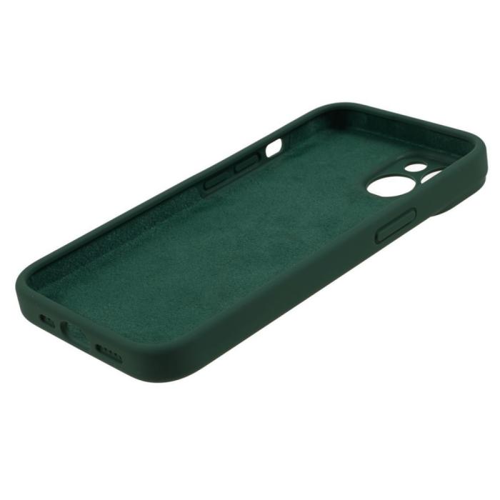 Bild 6, iPhone 15 Plus Skal Liquid Silikon Militär Grön