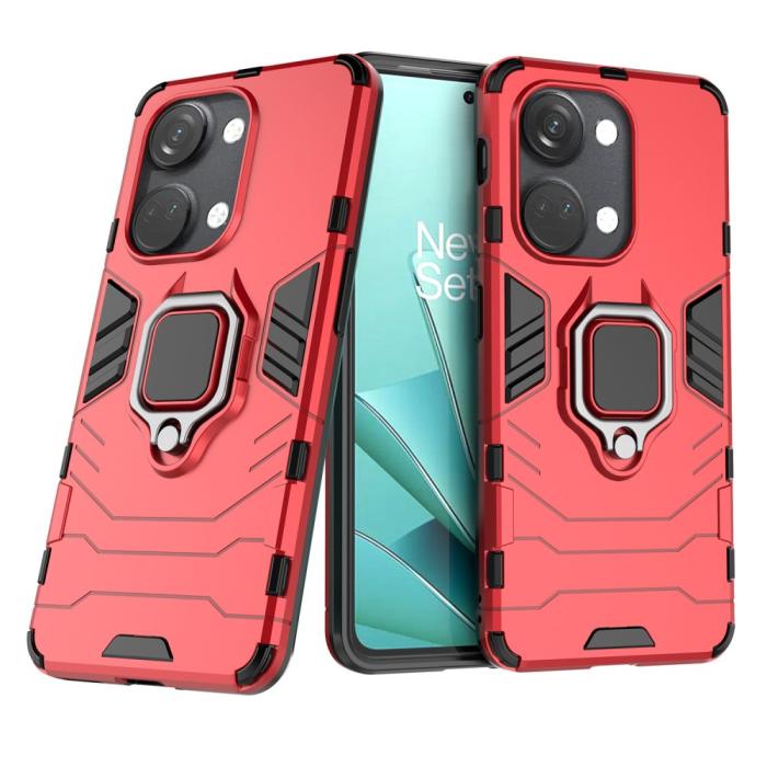 Bild 6, OnePlus Nord 3 5G Skal Hybrid Armor Ring Röd