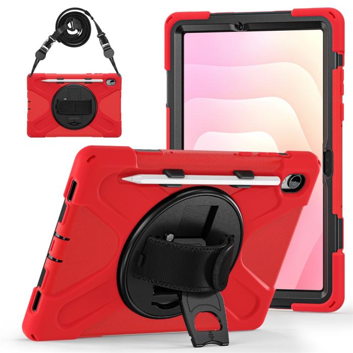 Bild 3, Samsung Galaxy Tab S11 Skal Shockproof Hybrid Kickstand Röd