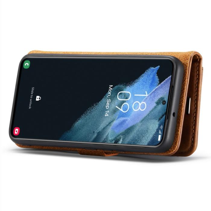 Bild 3, DG.MING Galaxy S24 2in1 Magnet Fodral / Skal Brun