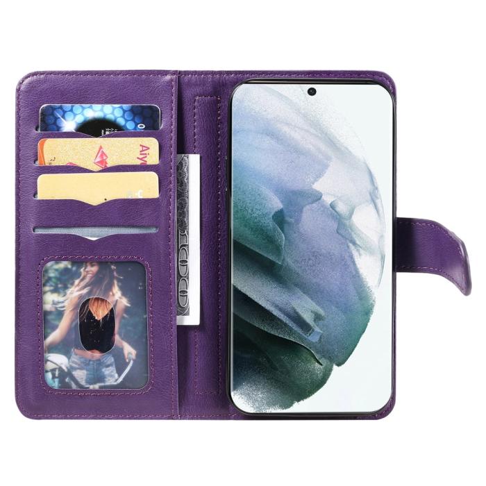 Bild 5, Samsung Galaxy S22 Ultra Fodral 10-korts Flerfack Lila