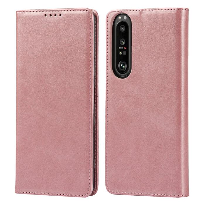 Bild 1, Sony Xperia 1 III - Flip Fodral Med Magnetisk Stängning - Roséguld