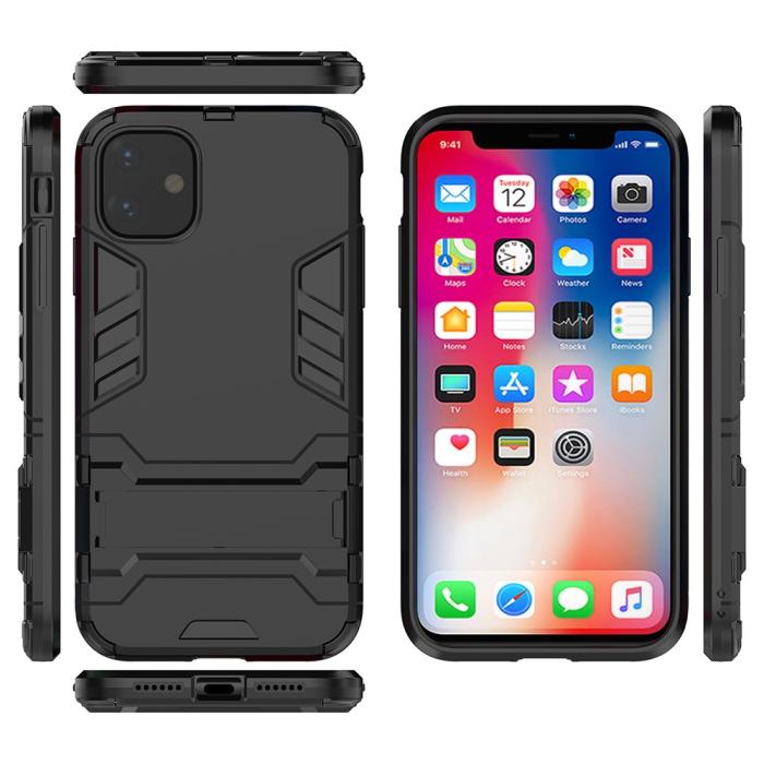 Bild 2, iPhone 11 - Armour Hybrid Skal - Svart