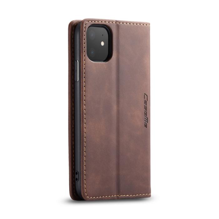 Bild 2, iPhone 11 - CASEME Plånboksfodral - Brun