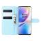 OnePlus 8 Pro - Litchi Plånboksfodral - Ljus Blå