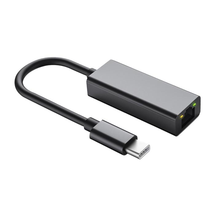 Bild 1, USB-C Till RJ45 Nätverksadapter Grå