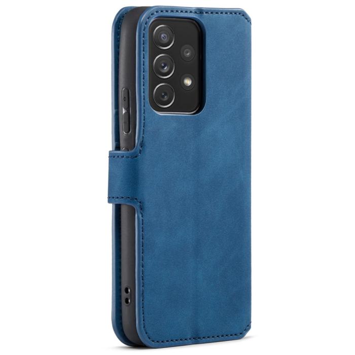 Bild 3, DG.MING Samsung Galaxy A53 5G Fodral Retro Läder Blå