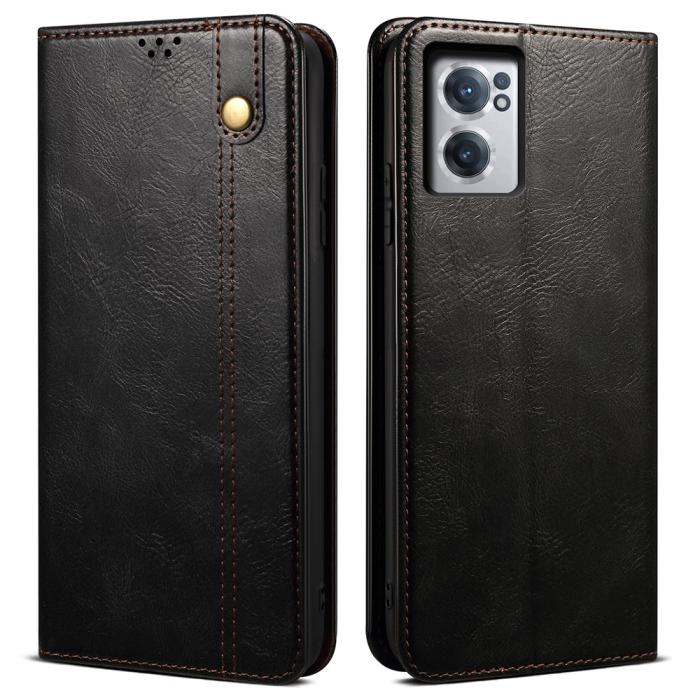 Bild 1, OnePlus Nord CE 2 5G Fodral Flip Crazy Horse Svart