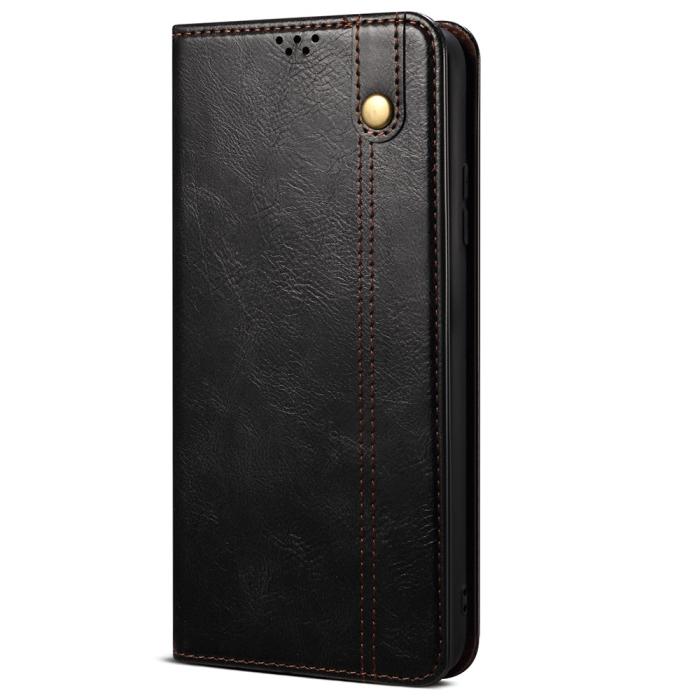 Bild 2, OnePlus Nord CE 2 5G Fodral Flip Crazy Horse Svart
