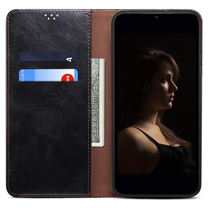 Bild 4, OnePlus Nord CE 2 5G Fodral Flip Crazy Horse Svart