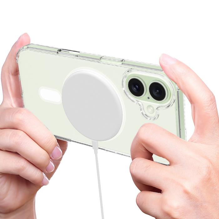 Bild 5, iPhone 16 Skal MagSafe Akryl/TPU Transparent