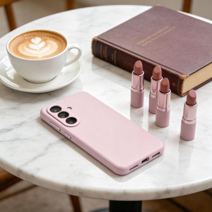Bild 5, Tech-Protect Galaxy S26 Skal MagSafe Silicone Pink Pearl