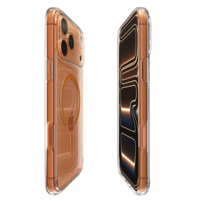 Bild 6, Spigen iPhone 17 Pro Max Skal MagSafe Ultra Hybrid Transparent/Orange