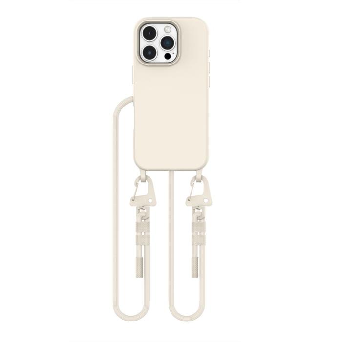 Bild 2, Tech-Protect iPhone 16 Pro Skal MagSafe MagNecklace Latte