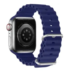 DUX DUCIS Apple Watch 42/44/45/46/49 mm Armband Wave Design Blå