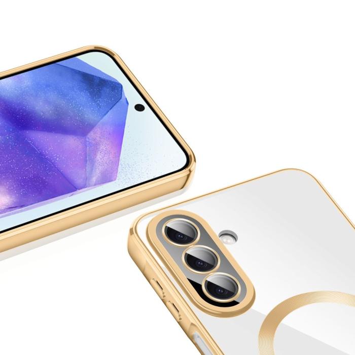 Bild 4, Tech-Protect Galaxy A27 5G Skal MagSafe MagFlex Shiny Gold