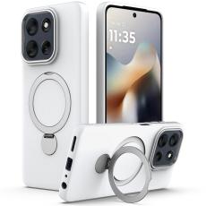 Motorola Edge 60/60 Fusion Skal MagSafe Kickstand Hybrid Vit