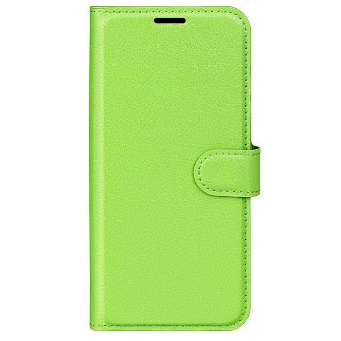 Bild 5, Samsung Galaxy S23 Plus Fodral Litchi Läder Grön