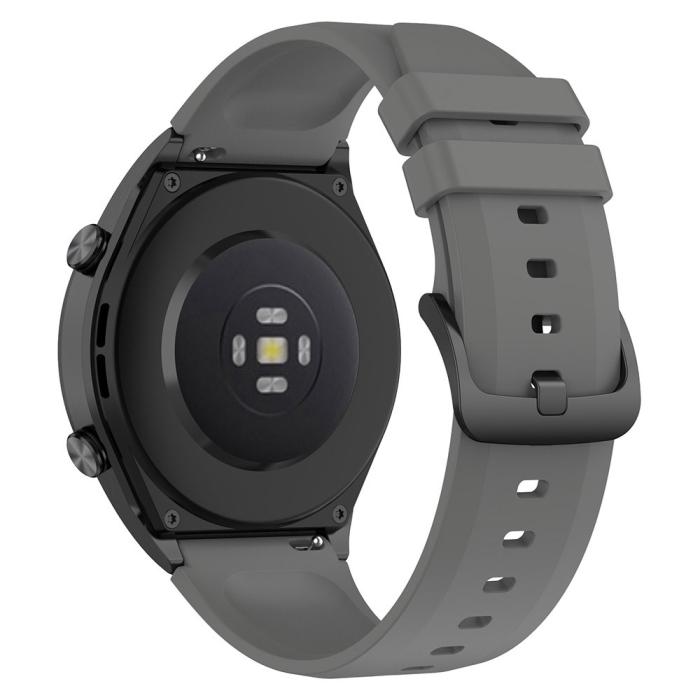 Bild 3, Silikon Armband Smartwatch (22 mm) Grå