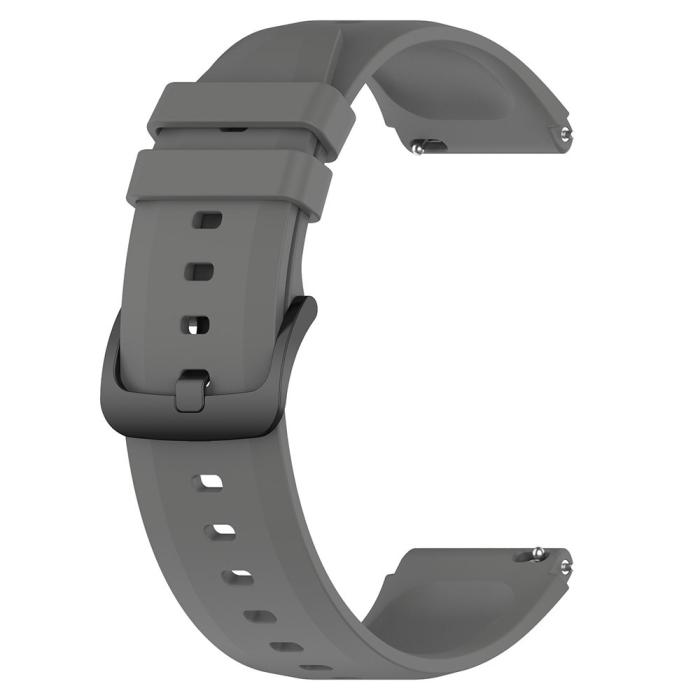 Bild 4, Silikon Armband Smartwatch (22 mm) Grå