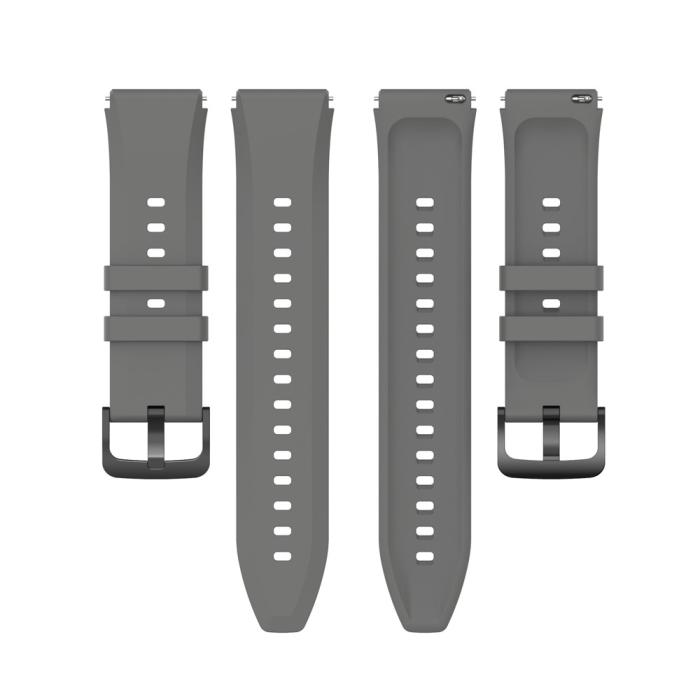Bild 6, Silikon Armband Smartwatch (22 mm) Grå