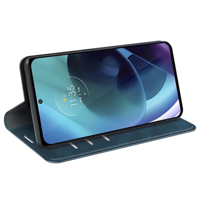 Bild 6, Motorola Moto G71 Fodral Flip Blå