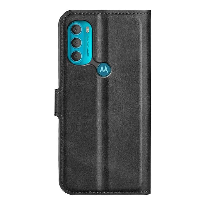 Bild 3, Motorola Moto G71 Fodral Solid Läder Svart