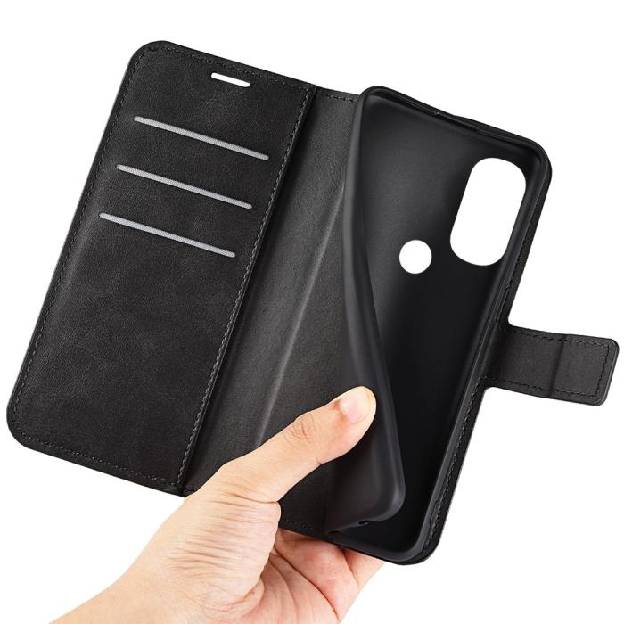 Bild 4, Motorola Moto G71 Fodral Solid Läder Svart