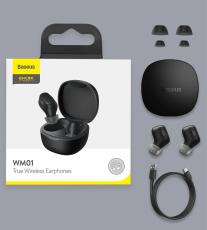Baseus Encok WM01 True Wireless Hörlurar - Svart