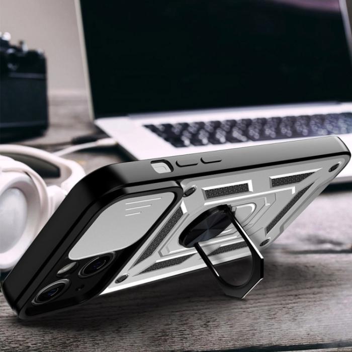 Bild 5, iPhone 14 Pro Skal CamShield Hybrid Ring Silver