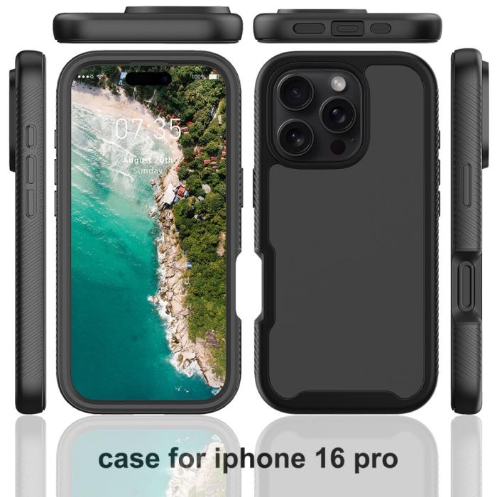 Bild 6, iPhone 16 Pro Skal 360 Hybrid Defence Svart