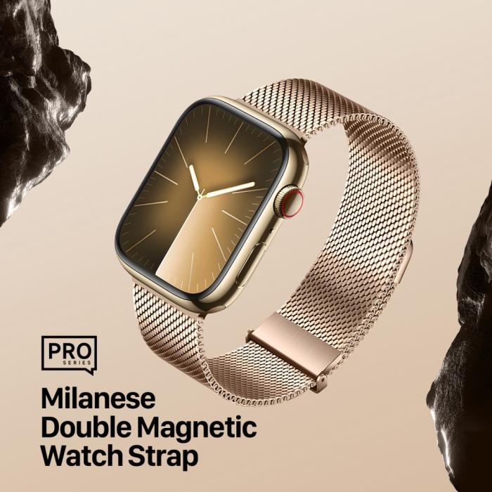 Bild 2, DUX DUCIS Apple Watch 42/44/45/49 mm Armband Milanese Pro