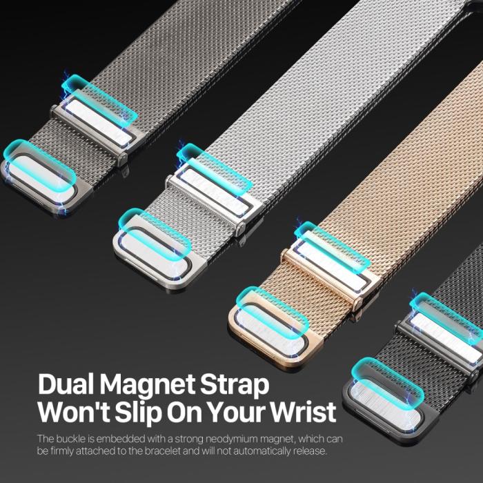 Bild 5, DUX DUCIS Apple Watch 42/44/45/49 mm Armband Milanese Pro