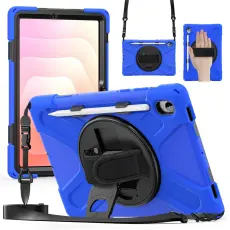 Samsung Galaxy Tab S11 Skal Shockproof Hybrid Kickstand Bl&aring;