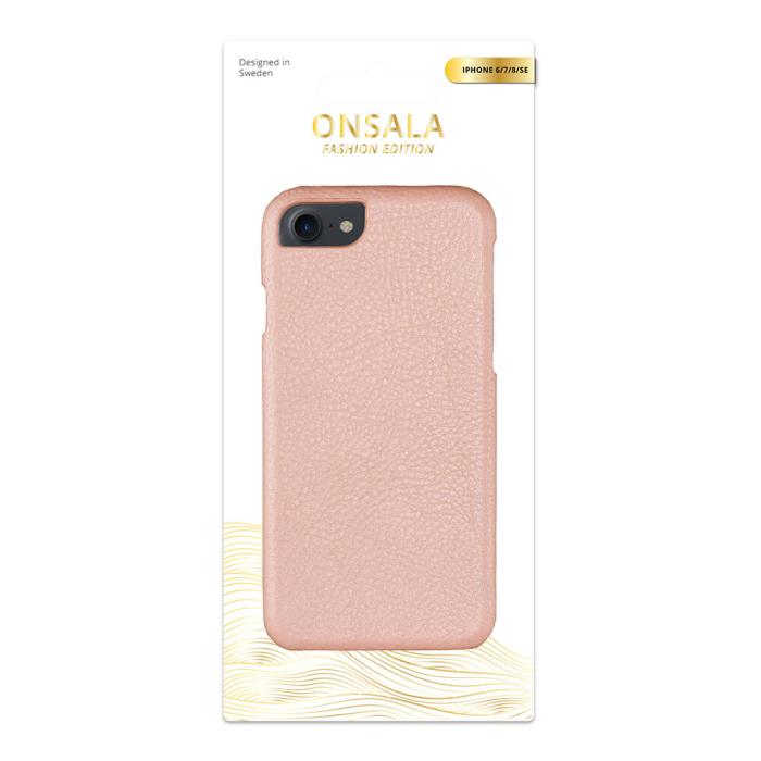 Bild 2, ONSALA iPhone 6/7/8/SE Skal Äkta Läder Roséguld