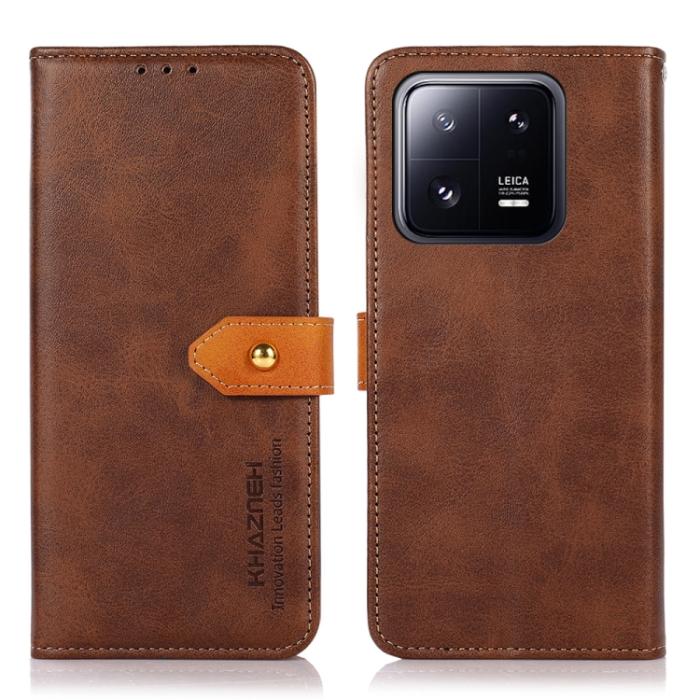 Bild 1, KHAZNEH Xiaomi 13 Pro 5G Fodral Dual-Color Brun