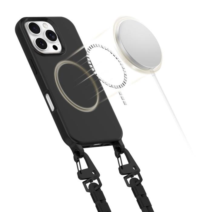 Bild 4, Tech-Protect iPhone 16 Pro Max Skal MagSafe MagNecklace Svart