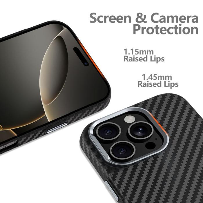 Bild 2, Tech-Protect Galaxy S25 Ultra Skal MagSafe ION Carbon Svart
