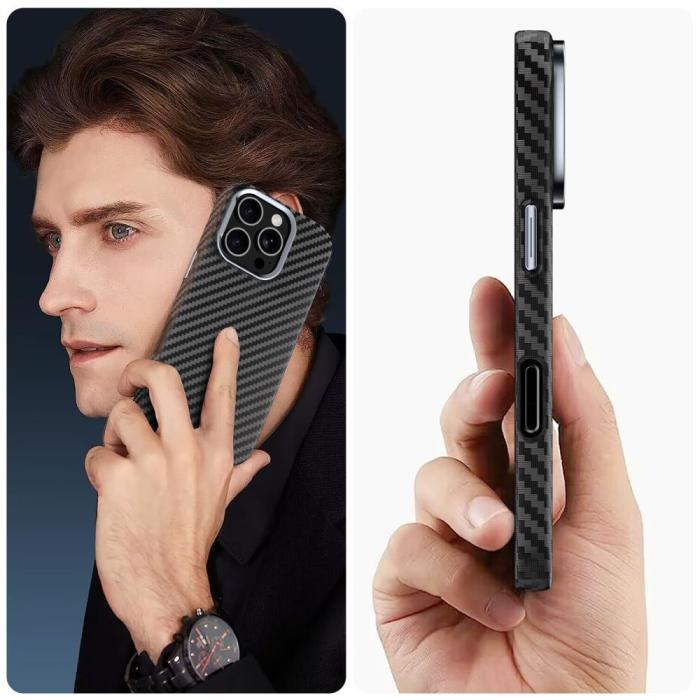 Bild 4, Tech-Protect Galaxy S25 Ultra Skal MagSafe ION Carbon Svart