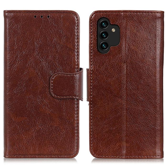 Bild 2, Samsung Galaxy A13 4G Fodral Nappa Läder Brun