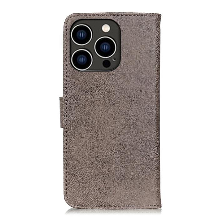 Bild 3, KHAZNEH iPhone 15 Pro Fodral Läder Khaki