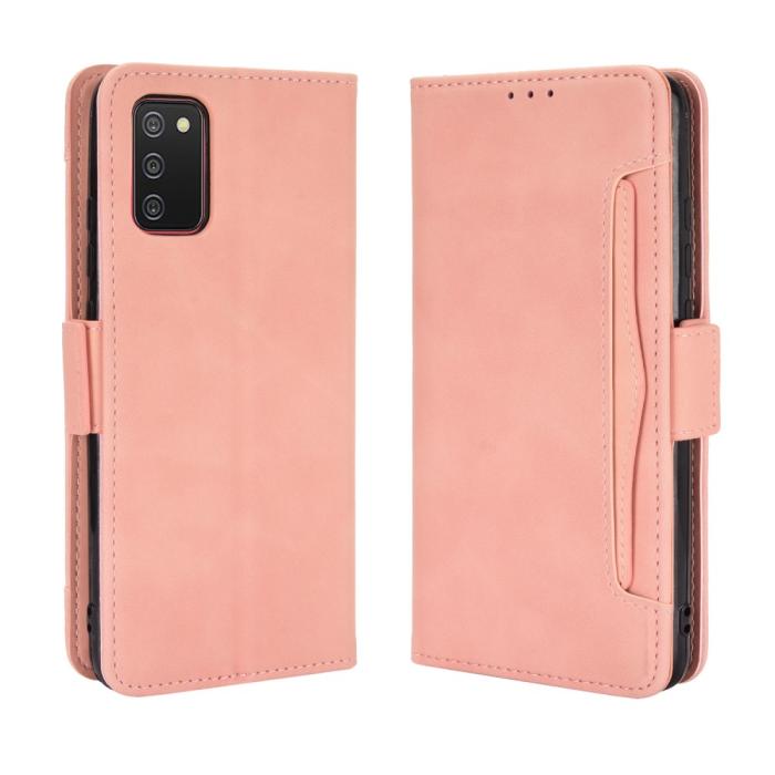 Bild 2, Samsung Galaxy A02s - Fodral Med Avtagbart Kortfodral - Ljus Rosa