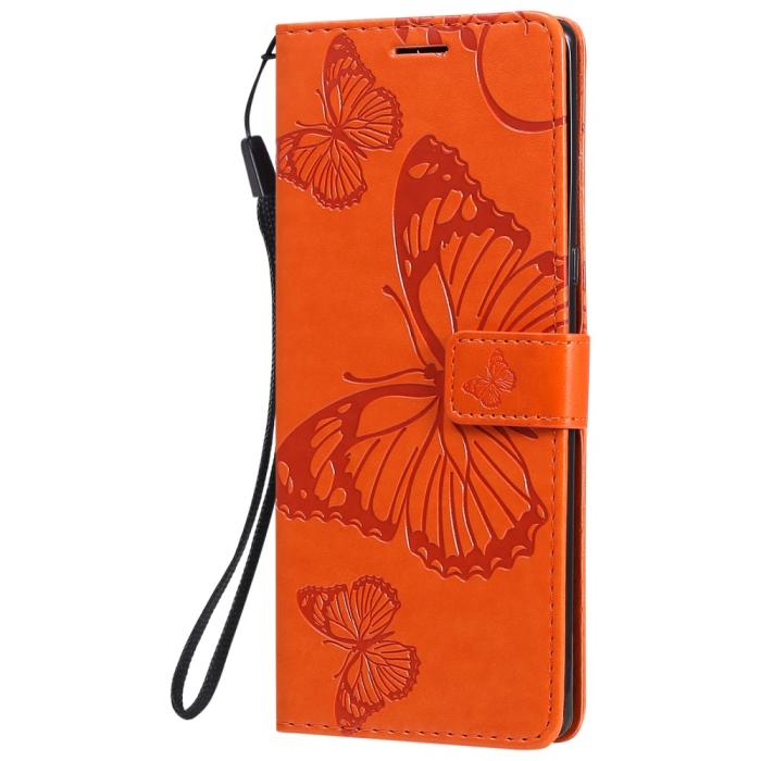 Bild 2, Sony Xperia 1 III - Butterfly Läder Fodral - Orange